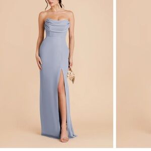 Birdy Grey Strapless Blue Dress